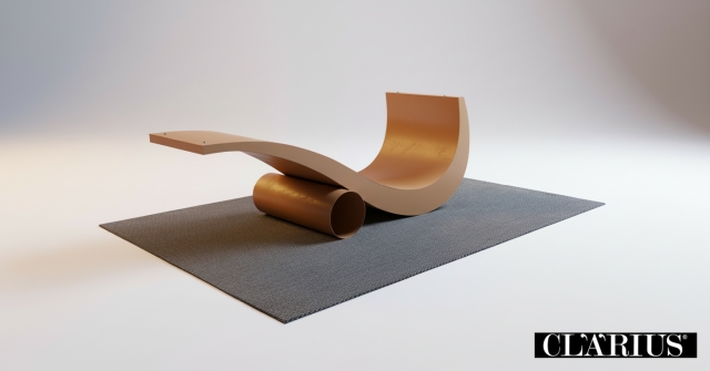 reggibara laccato colore RAL apricot brown