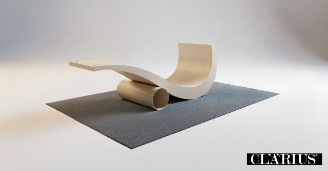 reggibara laccato colore RAL garlic beige