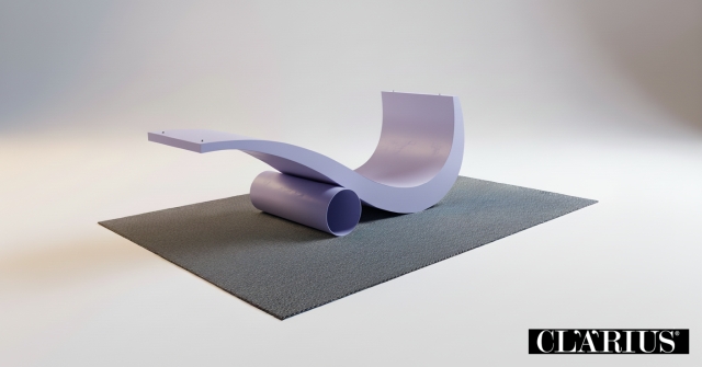 reggibara laccato colore RAL opal violet