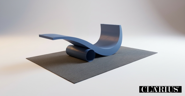 reggibara laccato colore blu